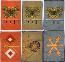 Load image into Gallery viewer, Eagle Rising Warrant Officer Waffle Golf Towel and Divot Tool with Eagle Rising Magnetic Ball Marker The Quiet Professionals