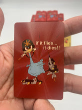 Load image into Gallery viewer, OOzlefinch Embossed Red Print and Gold Plastic Playing cards Air Defense Artillery, SHORAD, Patriot, THAAD, CRAM, Nike Hercules, Stinger