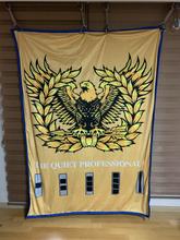 Load image into Gallery viewer, Warrant Officer Eagle Rising microfiber and micromink Crib, Toddler, Queen, King sized blanket