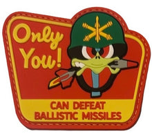 Load image into Gallery viewer, OOzlefinch "Defeat Ballistic Missile" PVC Rubber Air Defense Artillery Morale Patch
