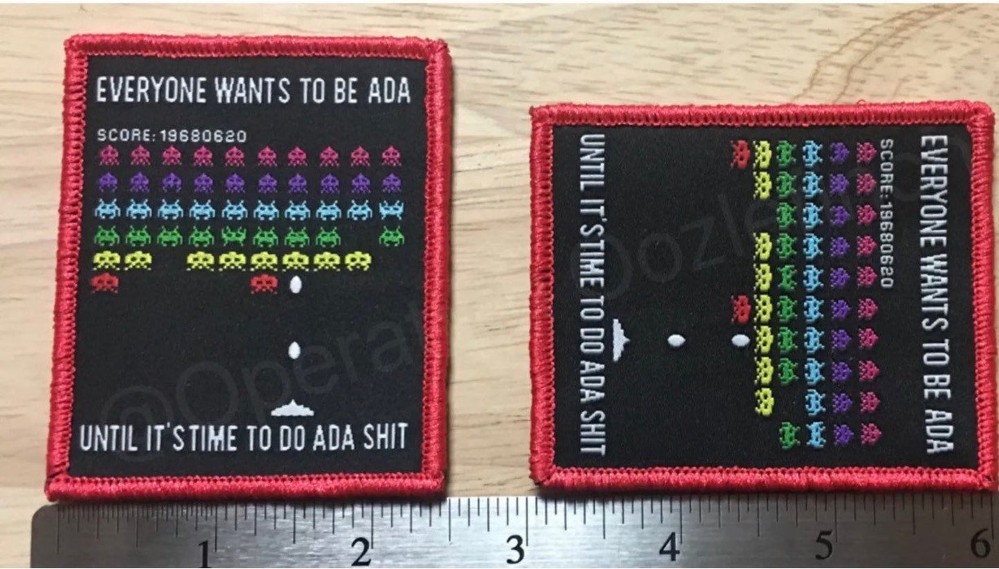 Space Invader Patch US Air Defense Artillery ADA