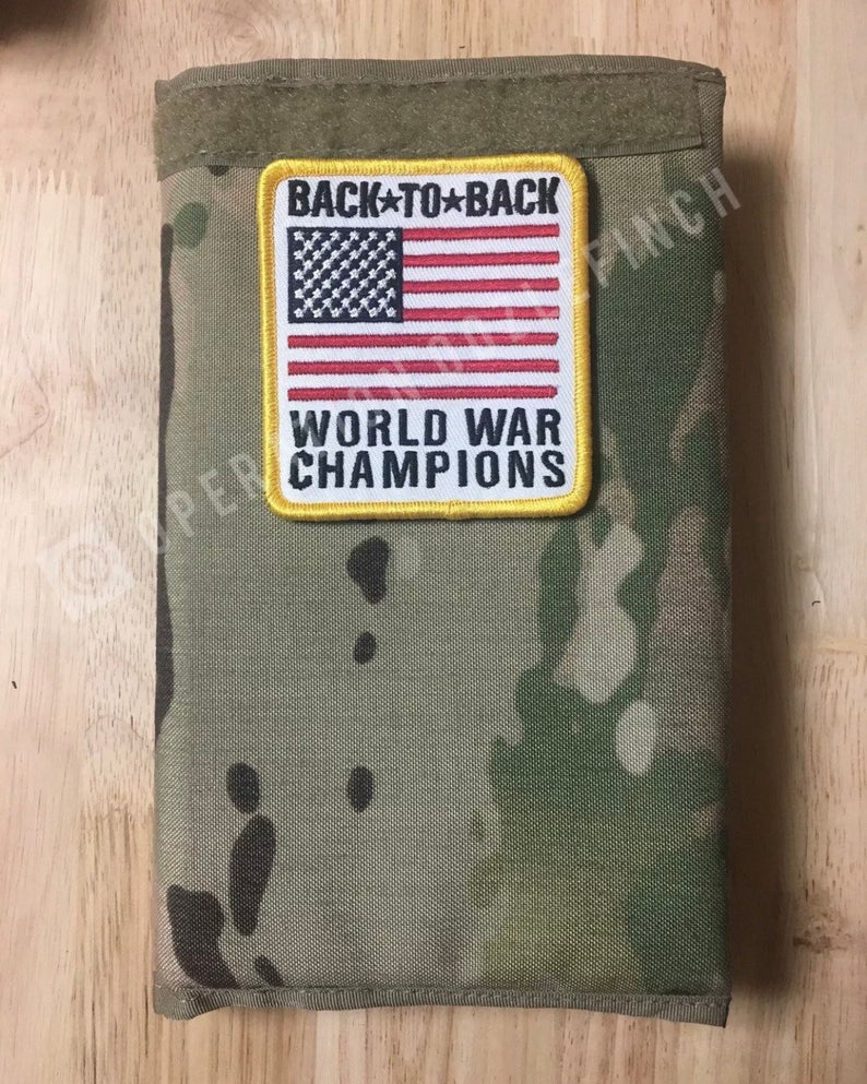 Back to Back World War Champions Espirit De Corp Patch