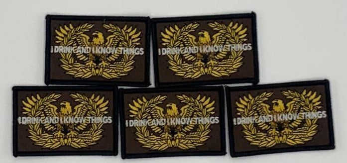 Warrant Officer Eagle Rising "I DRINK AND I KNOW THINGs" Glow In The Dark Morale Patch