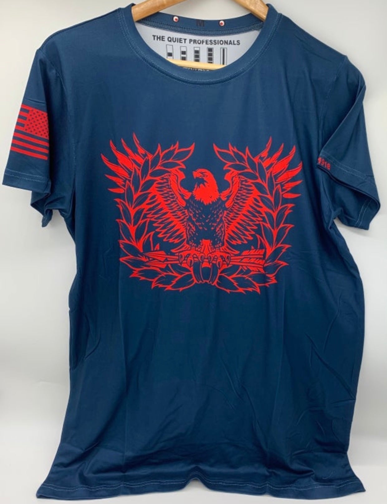 Branch Colored Warrant Officer Eagle Rising Chief Fit Wicking T-shirt