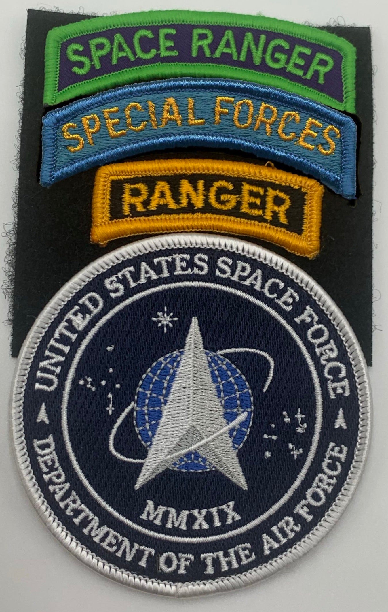 SPACE RANGER morale tab with hook back Space Force